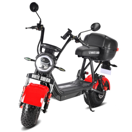 Электроскутер WHITE SIBERIA MINI R 2.0 1200W RED (красный)