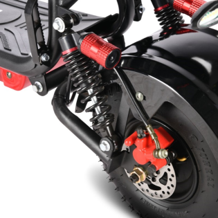 Электроскутер WHITE SIBERIA MINI R 2.0 1200W BLACK (черный)