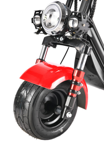 Электроскутер WHITE SIBERIA MINI R 1200W, красный