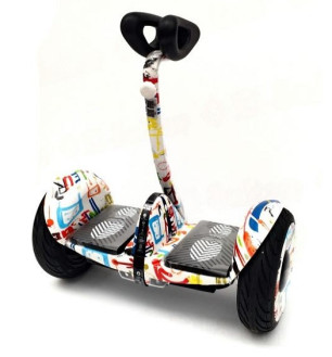 Мини сигвей Mini Robot 36v, белый граффити