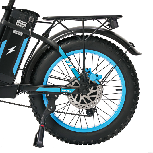 Электровелосипед Minako F11 Pro 20ah, синий