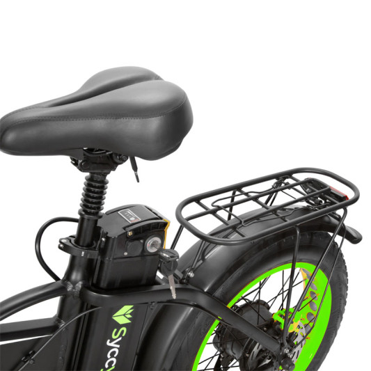 Электровелосипед Syccyba F10 Зеленые колеса