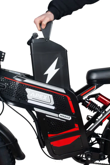 Электровелосипед Minako Apex красный 