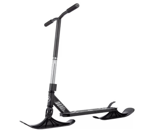 Трюковый самокат-снегокат PLANK CYCLE, черный