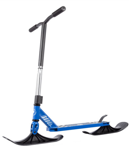 Трюковый самокат-снегокат PLANK CYCLE, синий