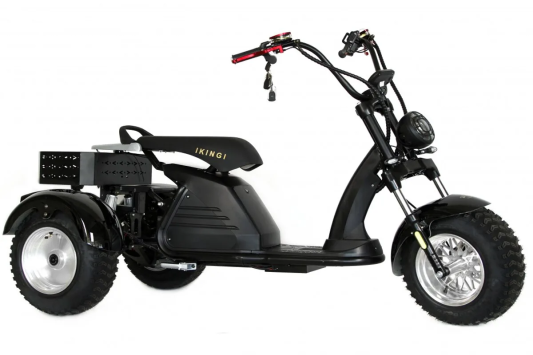 Трехколесный электроскутер Ikingi M6 Pro Trike черный
