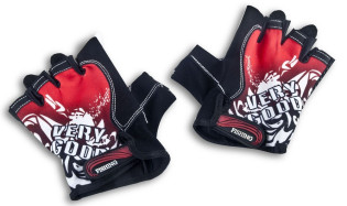  Классические спортивные перчатки полу-палец LongKeeper, красный